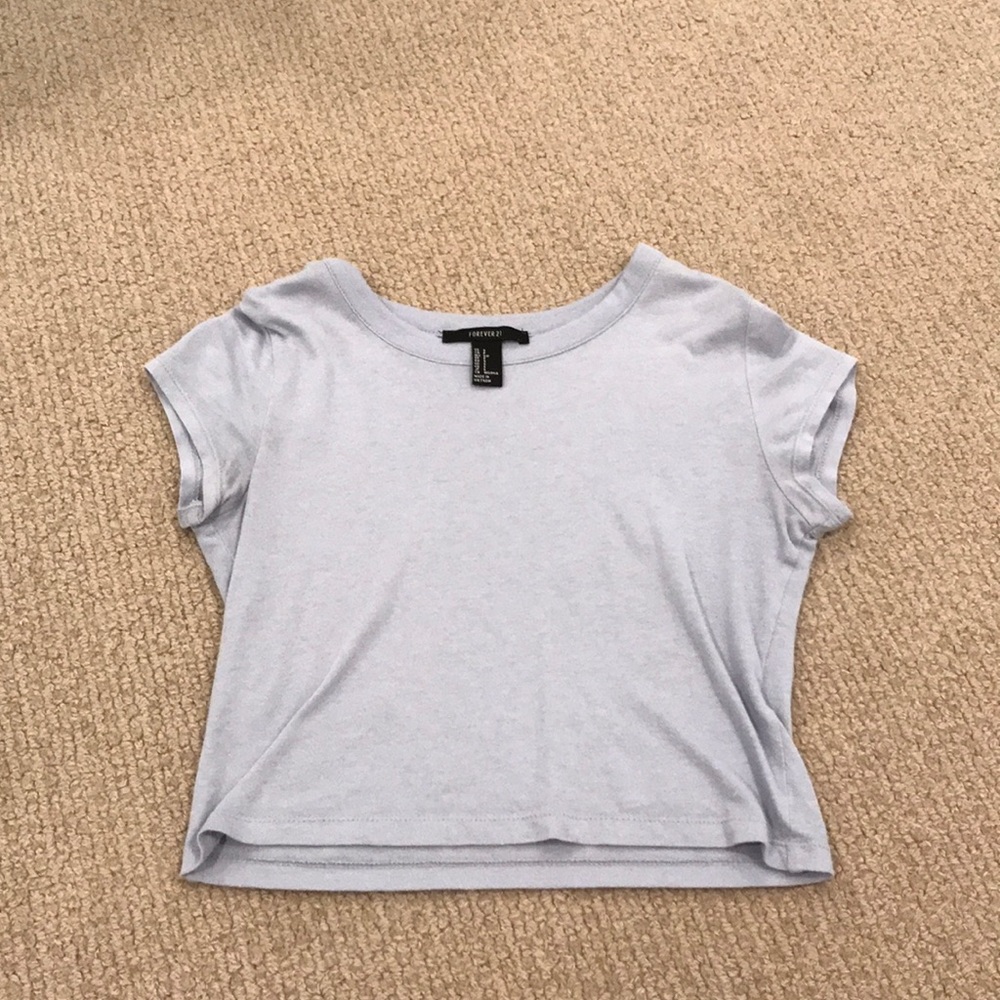 Purple cropped tee
